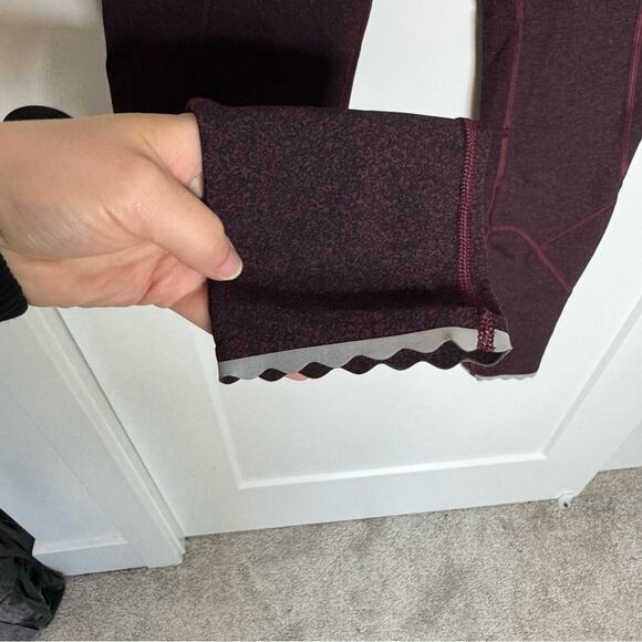 Lululemon Tight Stuff Tight II 25" Granulite Garnet Black Full On Luxtreme 6 - Picture 3 of 7